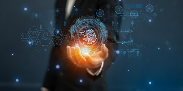 Inteligência artificial e tecnologia digital transformando negócios e inovação